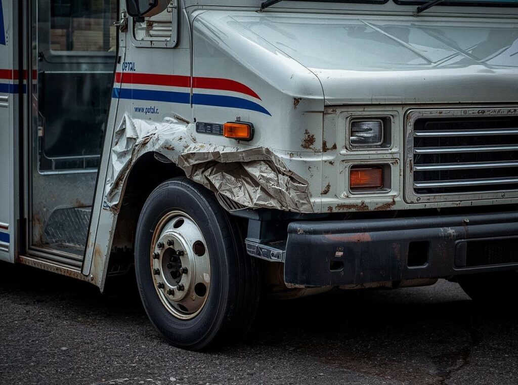 postal worker car accident